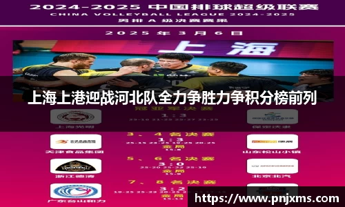 上海上港迎战河北队全力争胜力争积分榜前列